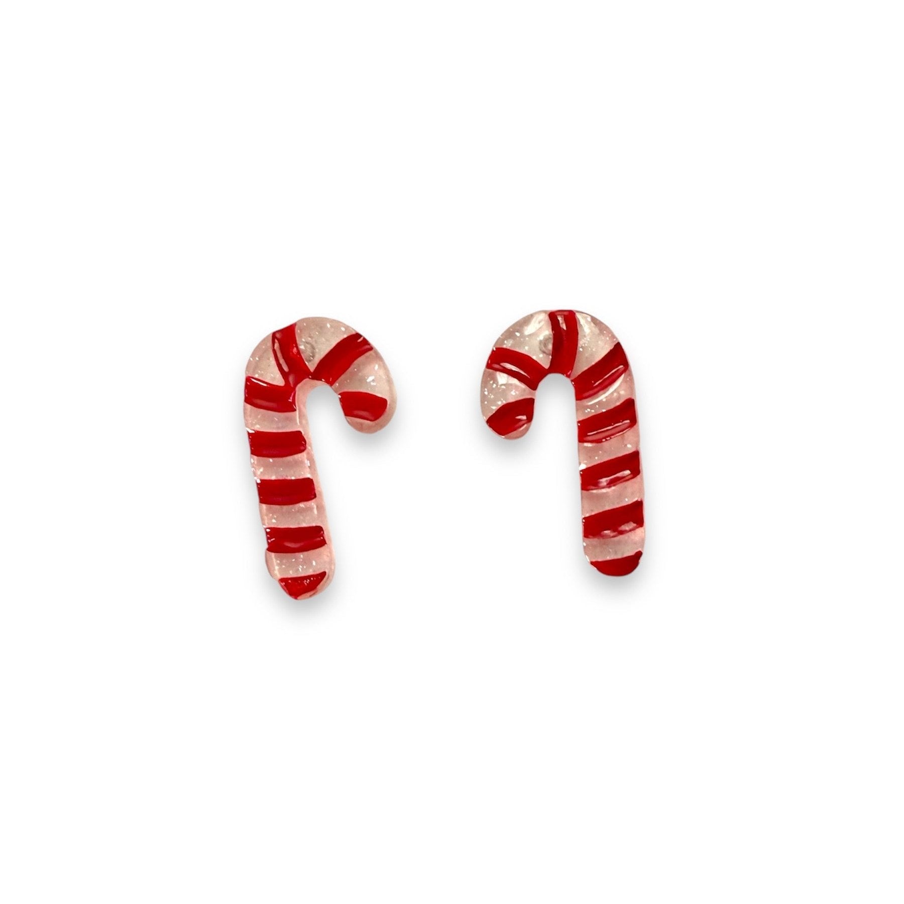 Itty - Bitty Candy Cane Earrings by Lipstick & Chrome Earrings La Vie Bien Itty - Bitty Candy Cane Earrings by Lipstick & Chrome
