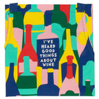 I've Heard Good Things About Wine Funny Cooking and BBQ Apron Unisex 2 Pockets Adjustable Strap 100% Cotton | BlueQ at GetBullish by The Bullish Store
