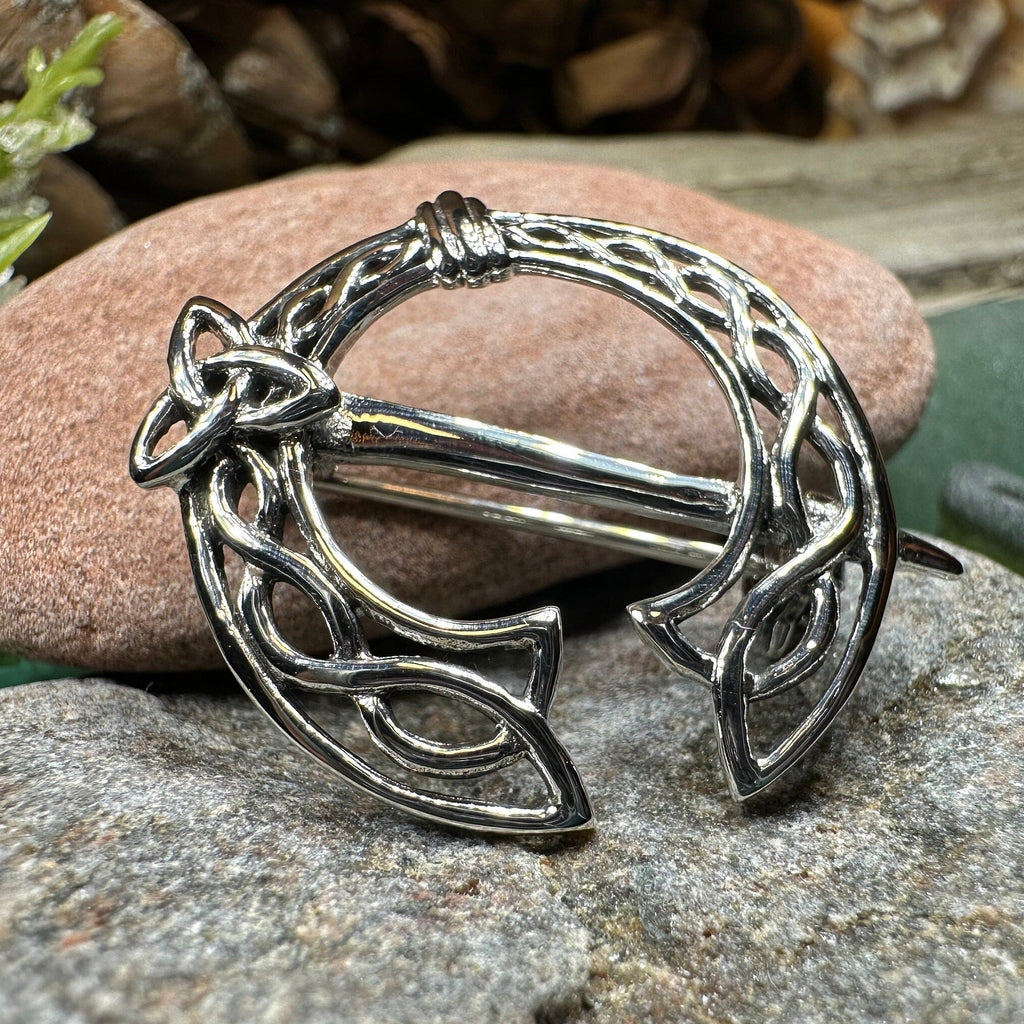 Ivermere Celtic Knot Tara Brooch in Sterling Silver Brooch La Vie Bien Ivermere Celtic Knot Tara Brooch in Sterling Silver