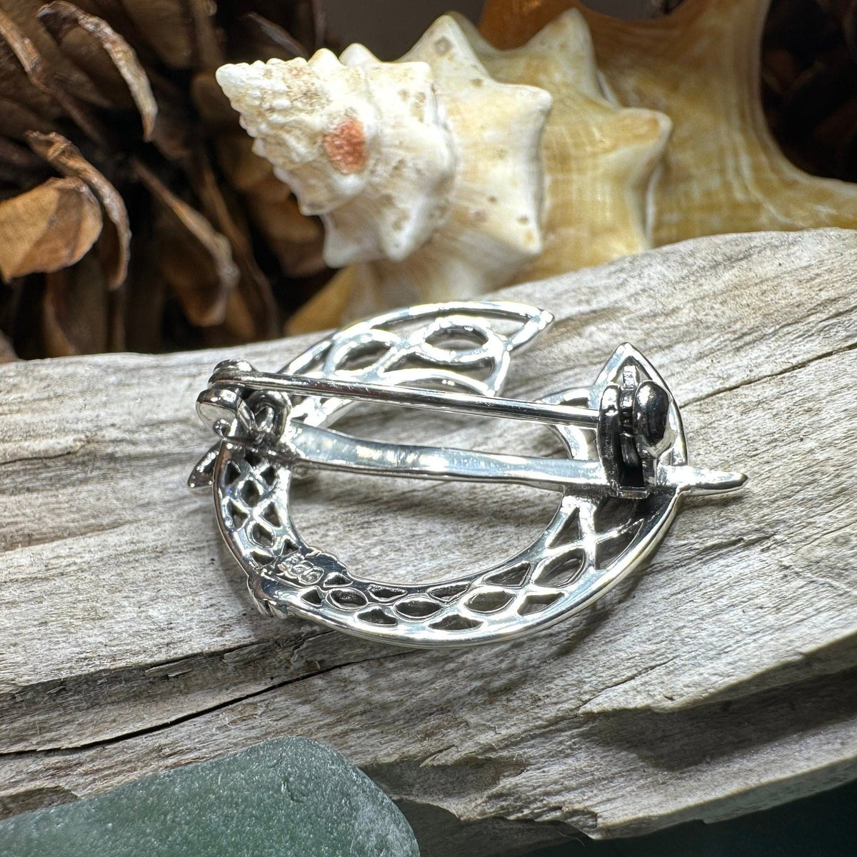 Ivermere Celtic Knot Tara Brooch in Sterling Silver Brooch La Vie Bien Ivermere Celtic Knot Tara Brooch in Sterling Silver