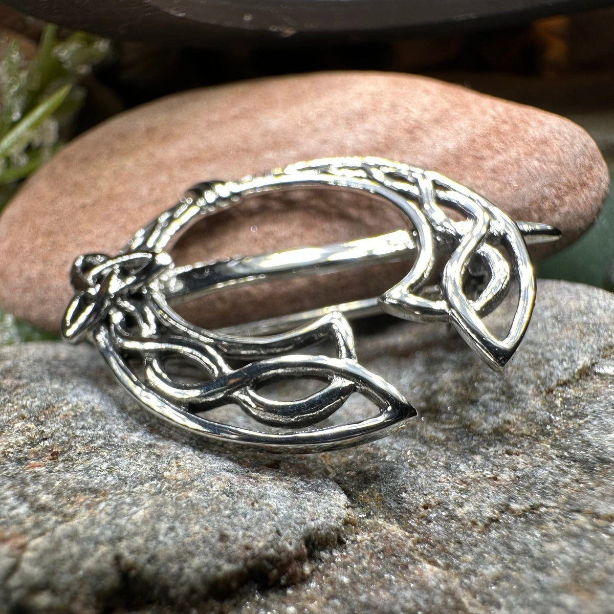 Ivermere Celtic Knot Tara Brooch in Sterling Silver Brooch La Vie Bien Ivermere Celtic Knot Tara Brooch in Sterling Silver