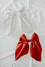 Ivorie Holiday Luxury Large Bow Clip by Little Mae & Co