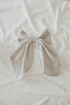 Ivorie Holiday Luxury Large Bow Clip by Little Mae & Co