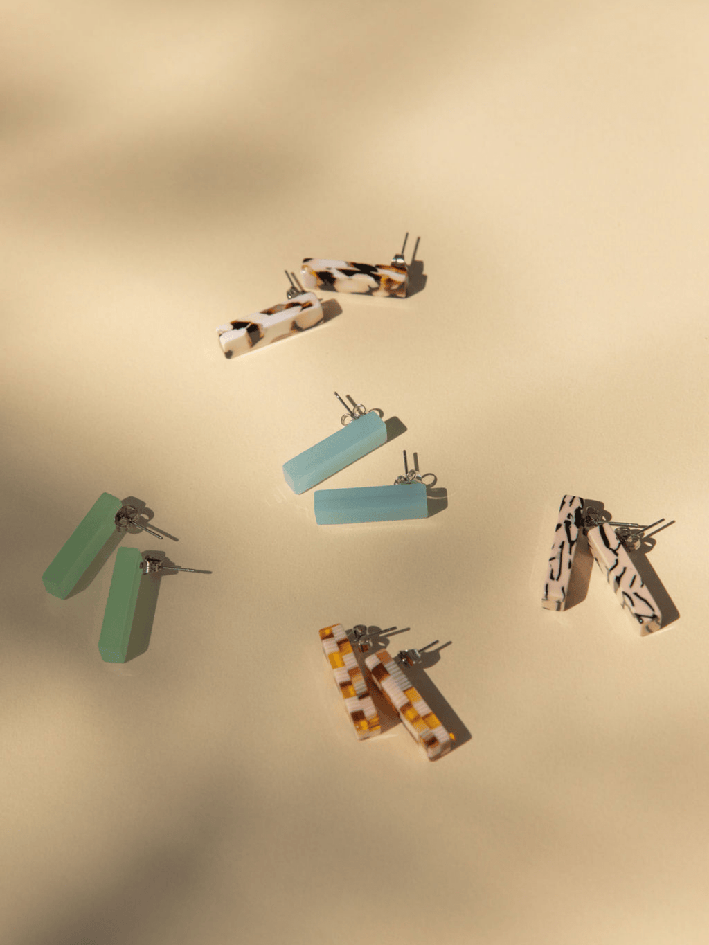 Ivy Studs - Checkered