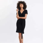 Ixchel Black Tunic Knit Dress Apparel La Vie Bien Ixchel Black Tunic Knit Dress