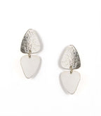 Iyla Geometric Textured Dangle Earring HME stock line La Vie Bien Iyla Geometric Textured Dangle Earring