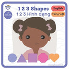 123 Shapes - 1 2 3 Hình dang: Bilingual Book Vietnamese - Paperback