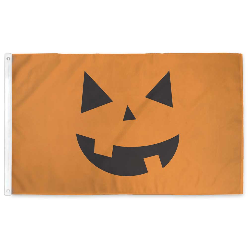 Jack-o'-Lantern Pumpkin Flag Flag La Vie Bien Jack-o'-Lantern Pumpkin Flag