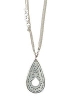 Jali Cutout Bone Necklace