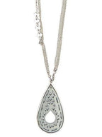 Jali Cutout Bone Necklace