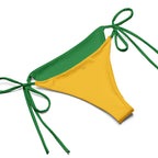 Jamaica Flag All Over Print Recycled String Bikini All - Over Print Recycled String Bikini La Vie Bien Jamaica Flag All Over Print Recycled String Bikini