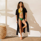 Jamaica Flag All Over Print Recycled String Bikini All - Over Print Recycled String Bikini La Vie Bien Jamaica Flag All Over Print Recycled String Bikini