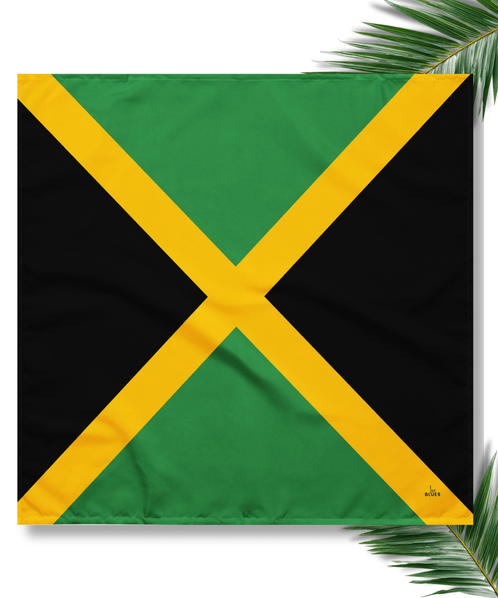 Jamaica Flag Bandana All-Over Print Bandana La Vie Bien Jamaica Flag Bandana