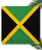 Jamaica Flag Bandana All-Over Print Bandana La Vie Bien Jamaica Flag Bandana