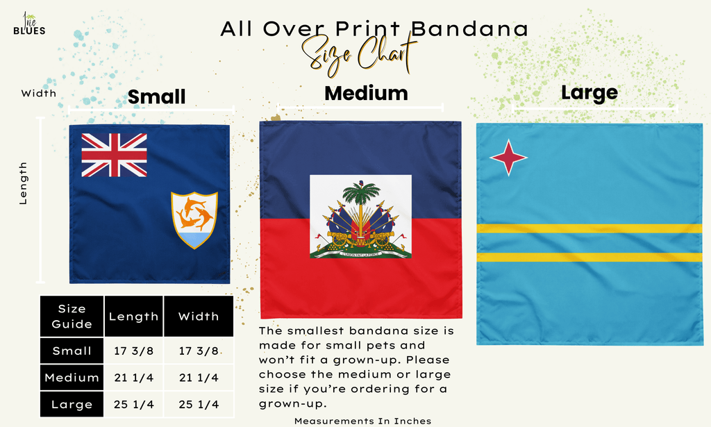 Jamaica Flag Paisley Print Bandana All-Over Print Bandana La Vie Bien Jamaica Flag Paisley Print Bandana