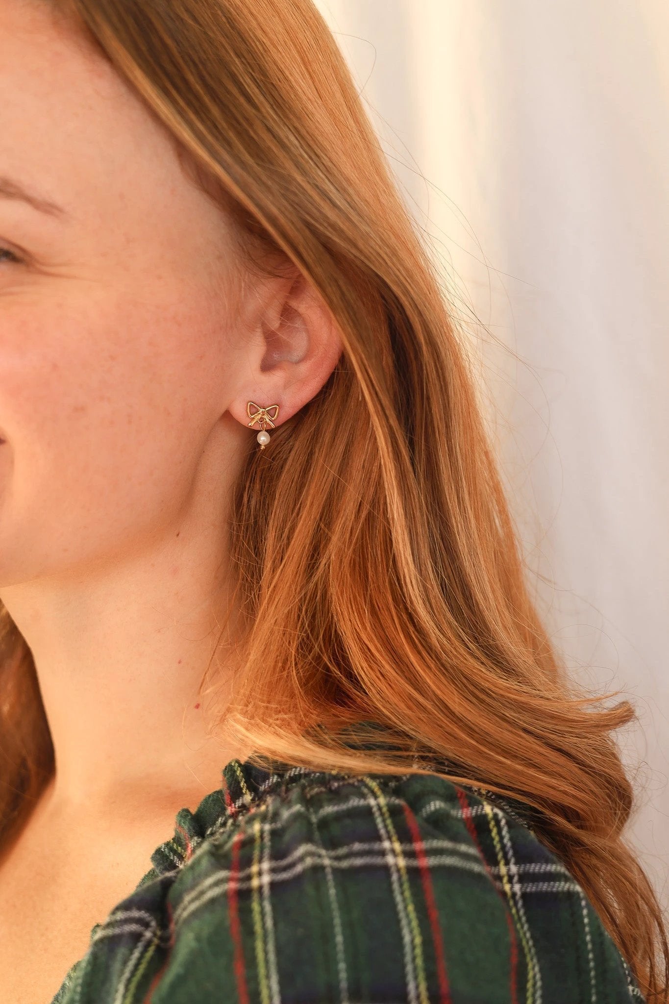Jane Bow Earring by Rose & Clay
