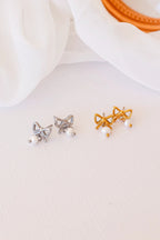 Jane Bow Earring by Rose & Clay