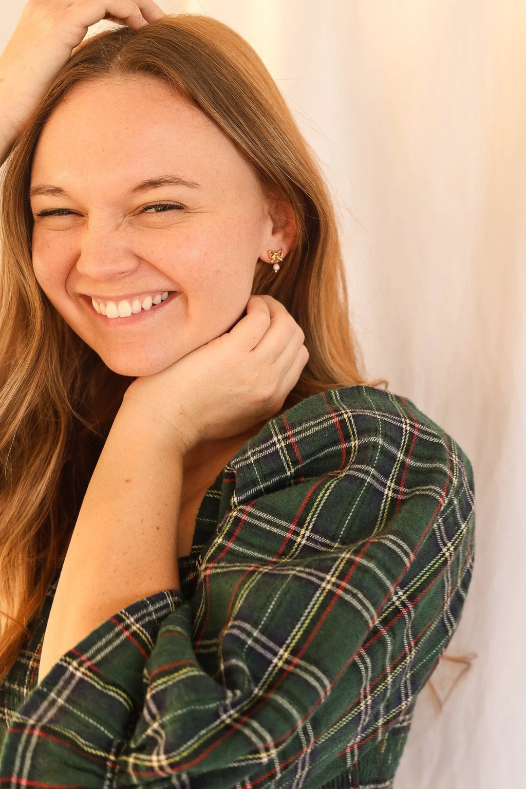 Jane Bow Earring by Rose & Clay