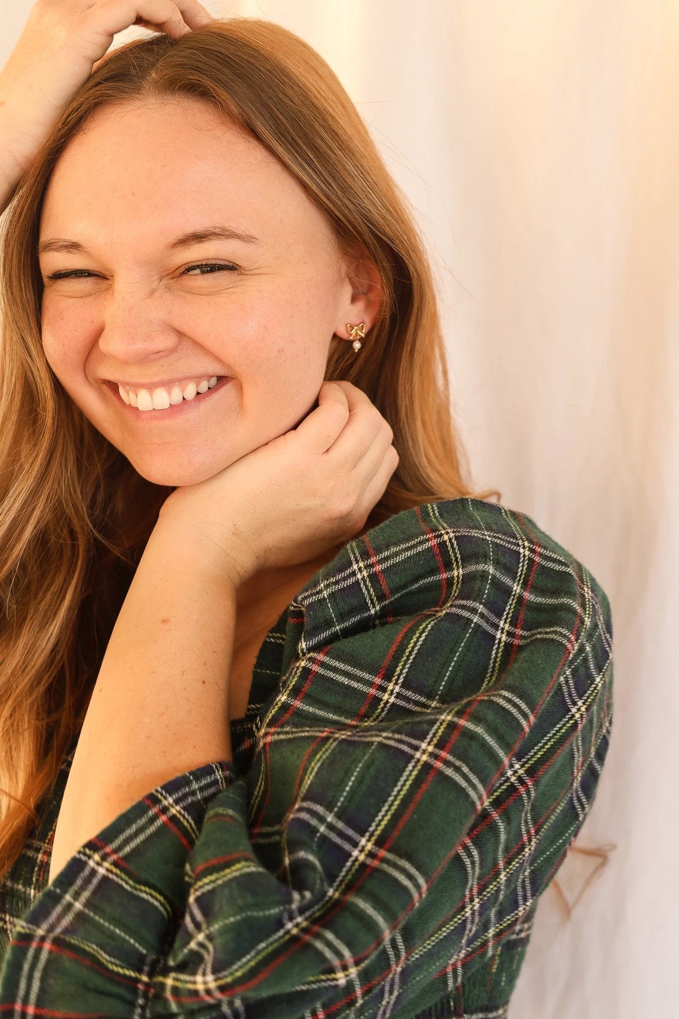 Jane Bow Earring by Rose & Clay