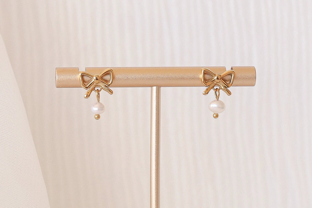 Jane Bow Earring by Rose & Clay