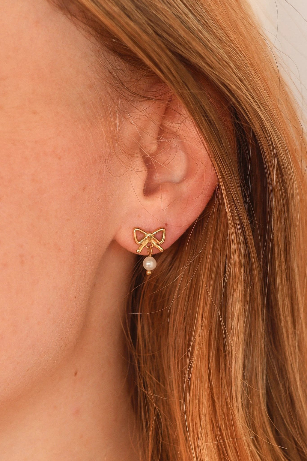 Jane Bow Earring by Rose & Clay