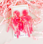 Janelle Statement Earrings - Azalea Pink