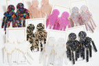 Janelle Statement Earrings - Retro Camo