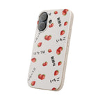 Japanese strawberries Eco Biodegradable Phone Case Phone Case La Vie Bien Japanese strawberries Eco Biodegradable Phone Case