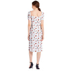 Japanese いちご strawberry Split Thigh Midi Bodycon Dress Dress La Vie Bien Japanese いちご strawberry Split Thigh Midi Bodycon Dress