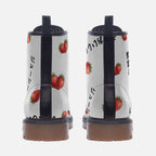 Japanese strawberry いちご wide fit vegan leather boots, Casual Leather Lightweight boots Shoes La Vie Bien Japanese strawberry いちご wide fit vegan leather boots, Casual Leather Lightweight boots