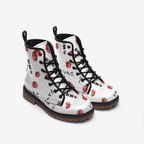 Japanese strawberry いちご wide fit vegan leather boots, Casual Leather Lightweight boots Shoes La Vie Bien Japanese strawberry いちご wide fit vegan leather boots, Casual Leather Lightweight boots