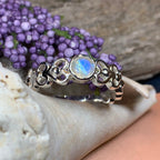 Jarida Celtic Love Knot Ring with Moonstone Ring La Vie Bien Jarida Celtic Love Knot Ring with Moonstone
