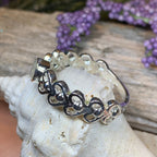 Jarida Celtic Love Knot Ring with Moonstone Ring La Vie Bien Jarida Celtic Love Knot Ring with Moonstone