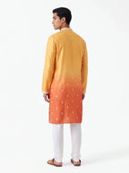 2103 - Dual shade orange kurta set