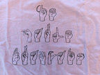 Je parle français sign language Unisex t-shirt with hands, ASL tee for francophones Tee shirt La Vie Bien Je parle français sign language Unisex t-shirt with hands, ASL tee for francophones