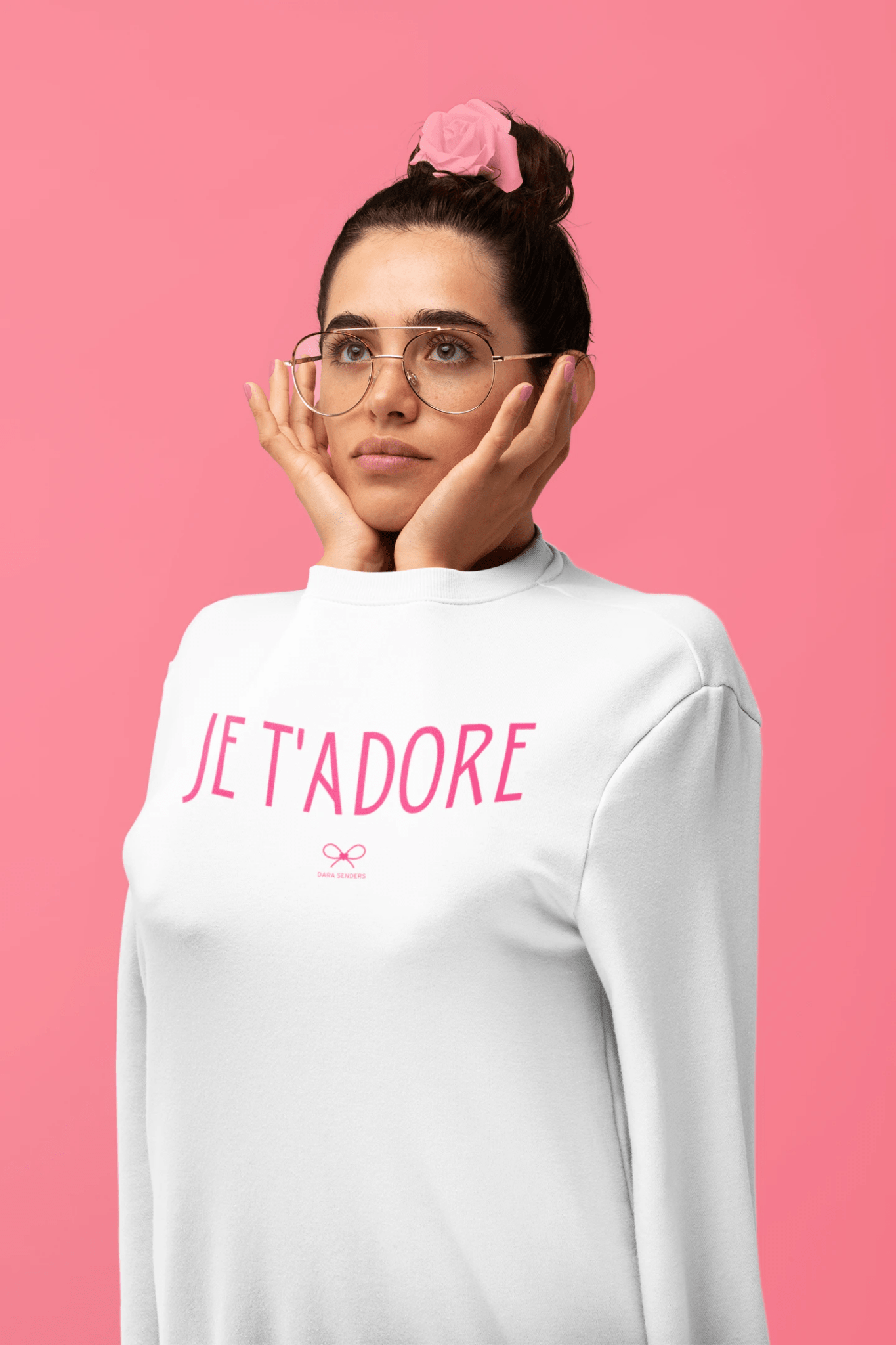 JE T'ADORE • EMBROIDERED PULLOVER by DARA SENDERS
