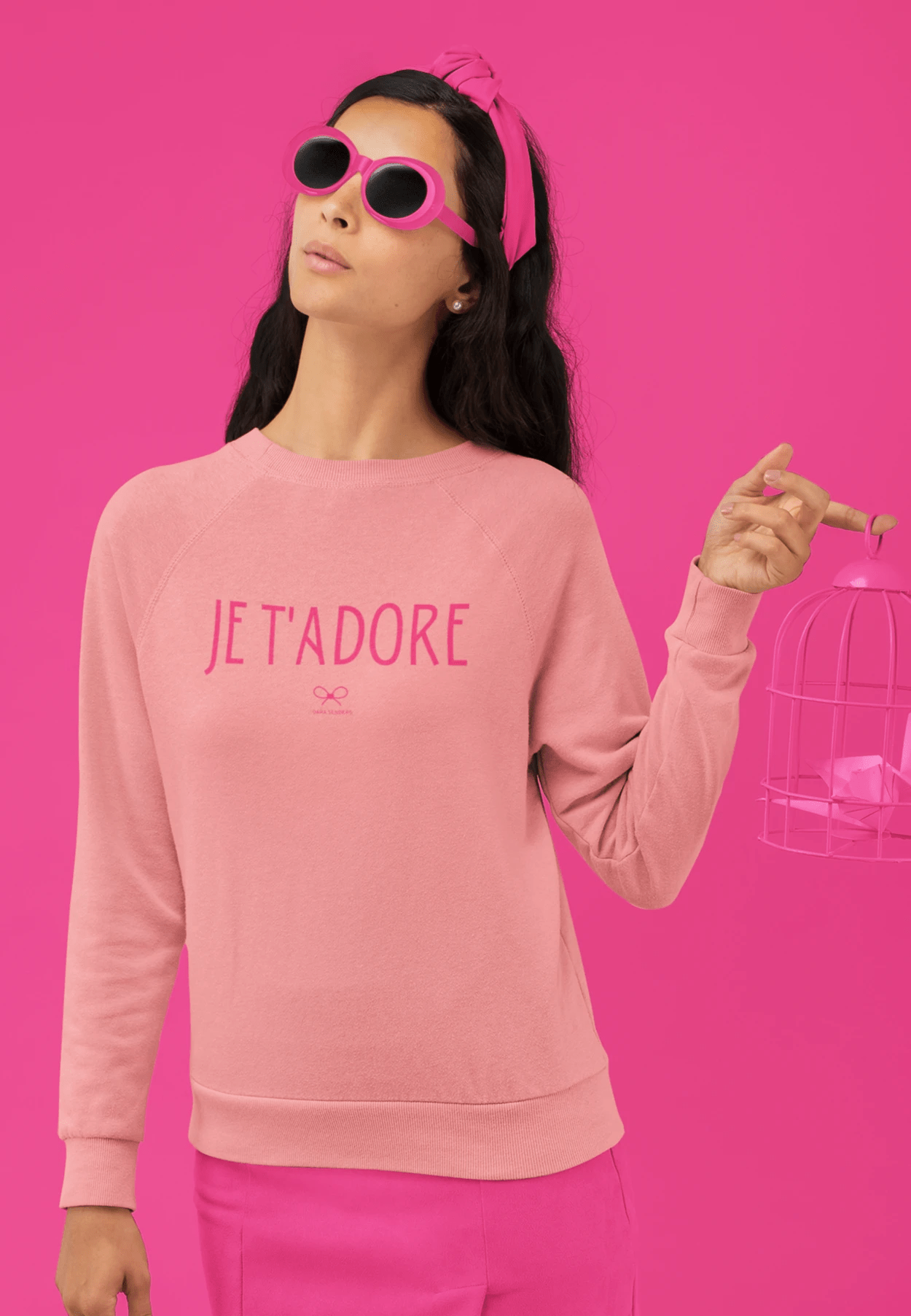 JE T'ADORE • EMBROIDERED PULLOVER by DARA SENDERS