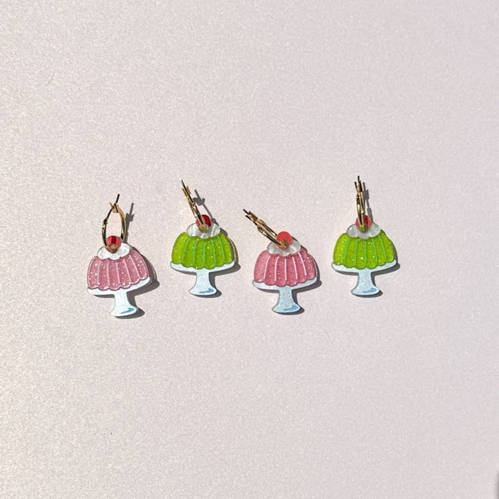 Jello Pudding Acrylic Earrings Earrings and Accessories La Vie Bien Jello Pudding Acrylic Earrings