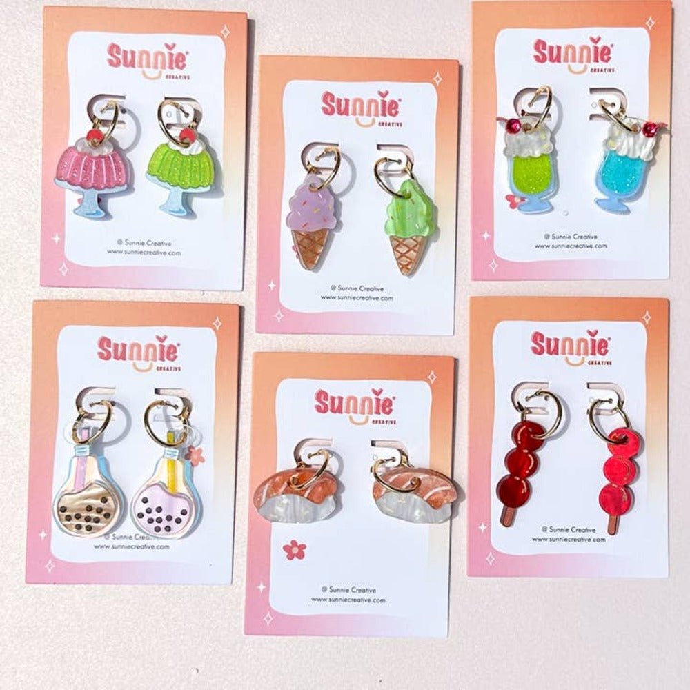 Jello Pudding Acrylic Earrings Earrings and Accessories La Vie Bien Jello Pudding Acrylic Earrings