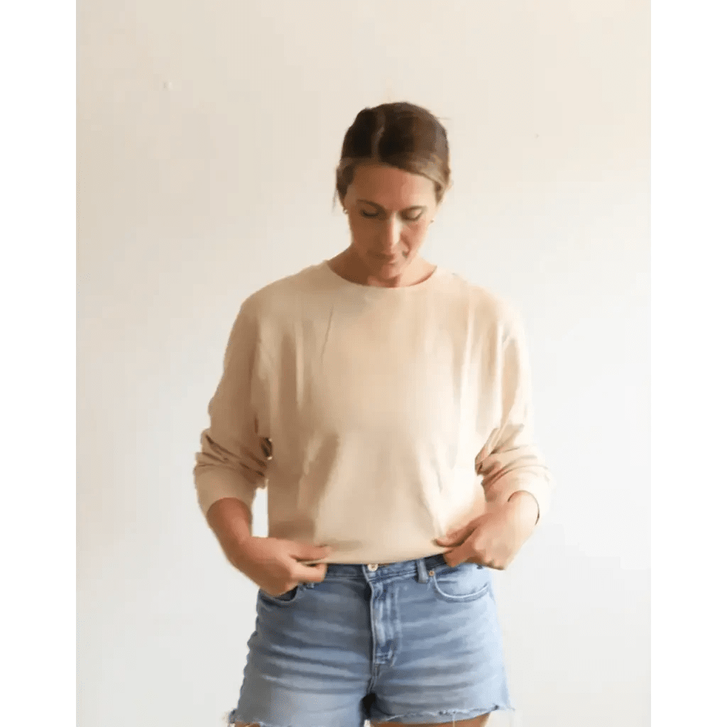 Jenna Knitted Waffle Longsleeve Pullover by Polished Prints