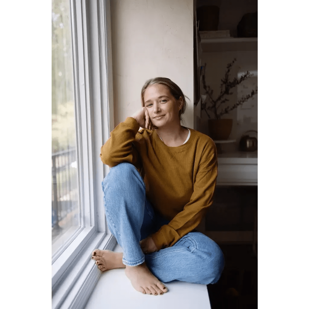 Jenna Knitted Waffle Longsleeve Pullover by Polished Prints