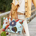 Jetsetter Tote - Riverside Station Vintage Floral Purses & Bags La Vie Bien Jetsetter Tote - Riverside Station Vintage Floral