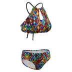 Jewel Pattern Halter Bikini – Adjustable Two Piece Swimsuit by SALE-Personal Design