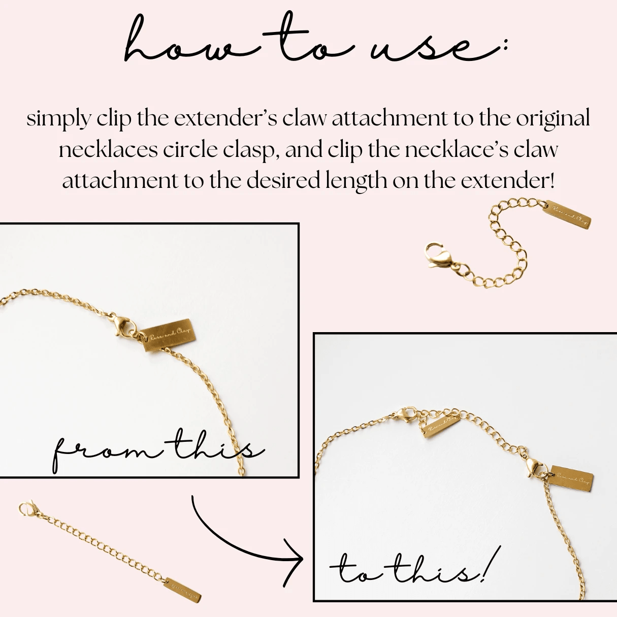 Jewelry Extender Chain by Rose & Clay