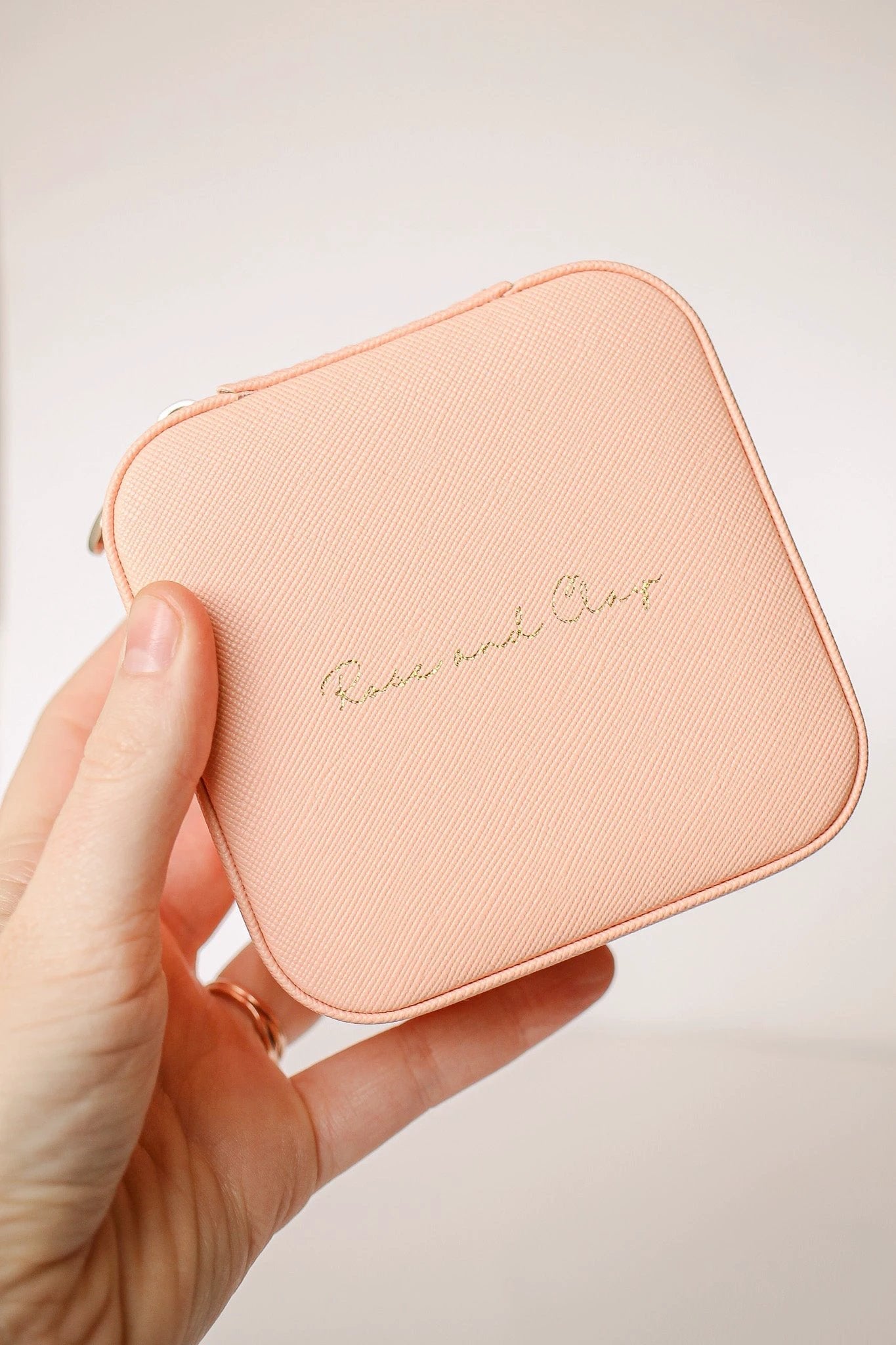 Jewelry Travel Case in Peach by Rose & Clay