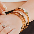 Jewish Joy is an Act of Resistance Discreet Bangle Bracelet Strength & Pride La Vie Bien Jewish Joy is an Act of Resistance Discreet Bangle Bracelet