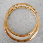 Jewish Joy is an Act of Resistance Discreet Bangle Bracelet Strength & Pride La Vie Bien Jewish Joy is an Act of Resistance Discreet Bangle Bracelet