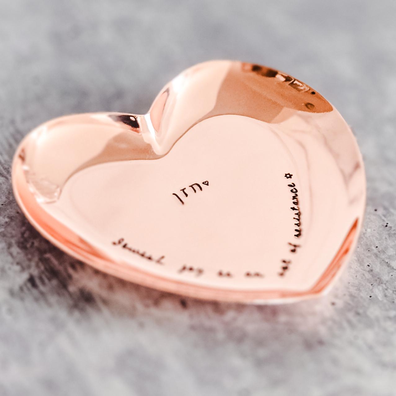 Jewish Joy Is an Act of Resistance Personalized Ring Dish Trinket Dish La Vie Bien Jewish Joy Is an Act of Resistance Personalized Ring Dish
