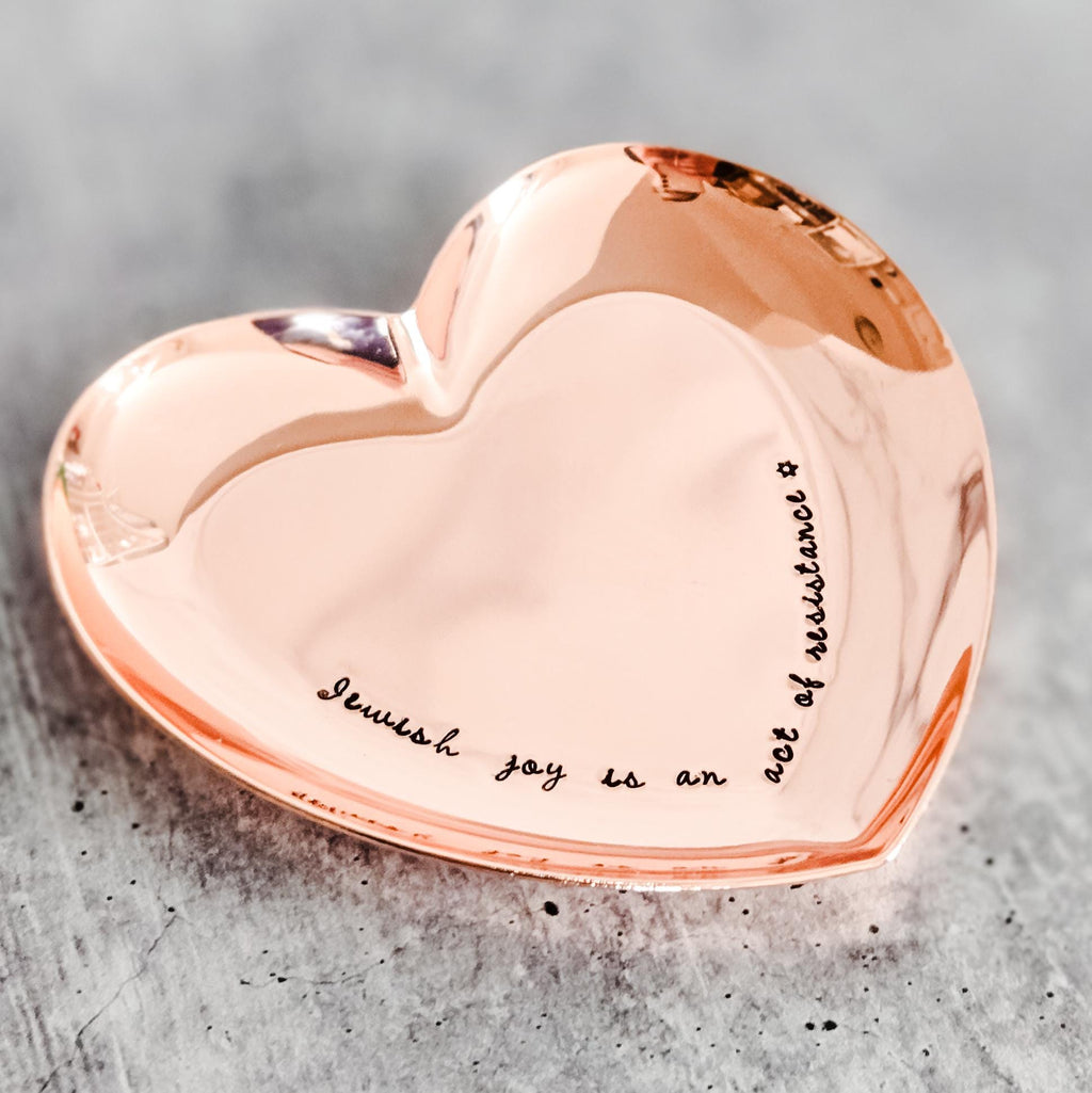 Jewish Joy Is an Act of Resistance Personalized Ring Dish Trinket Dish La Vie Bien Jewish Joy Is an Act of Resistance Personalized Ring Dish
