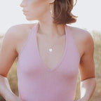 Jewish Name Necklace with Magen David by Salt Sparkle Shalom